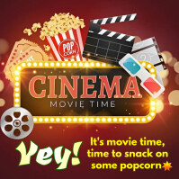 Rød Red 3d Movie Time Instagram Post Instagram Post Template