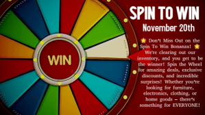 Red 3d Spin To Win Digital Display (16:9) template