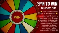 Red 3d Spin To Win Digital Display (16:9) template