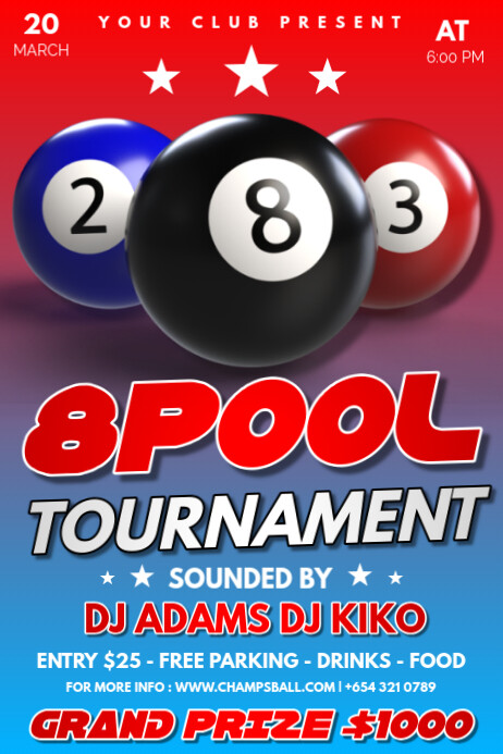 Copy of Red 8 Ball Poll Poster | PosterMyWall