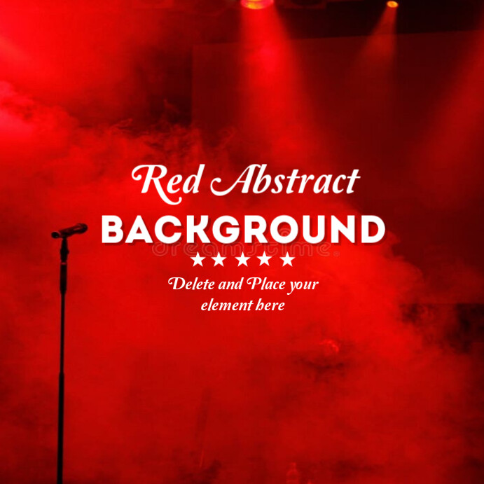 Red Abstract Background  Instagram Post template