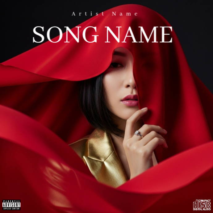 Red Album Cover Album Covers Template | PosterMyWall