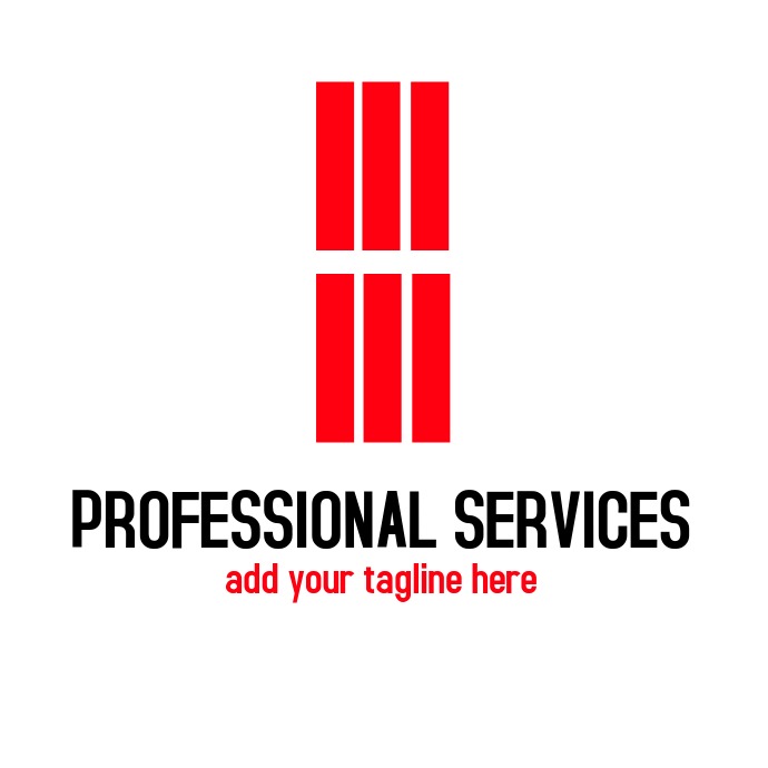 Red and black logo design template PosterMyWall