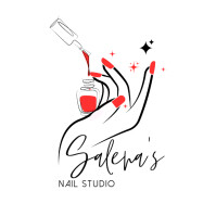 Red Nails Scripted Logo Square (1:1) template