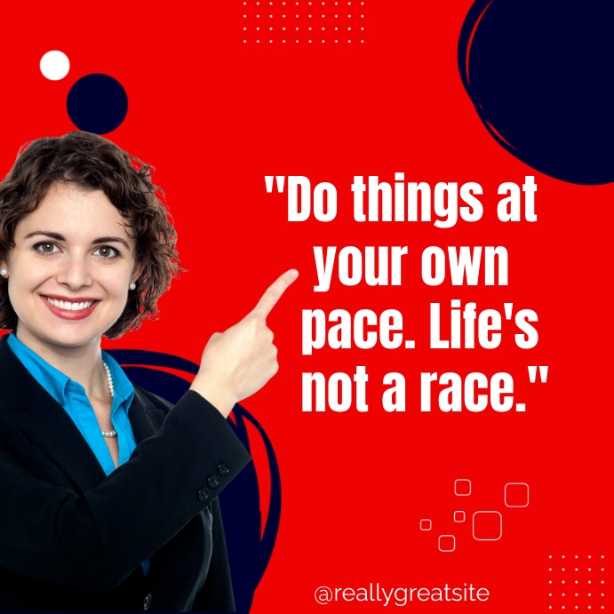 Red and Blue Modern Business Quote Instagram Template PosterMyWall