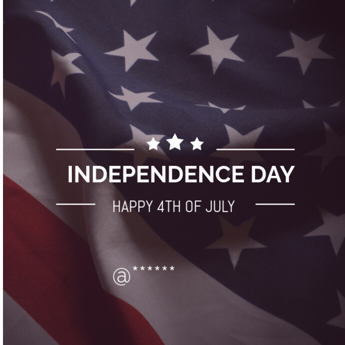 Red and blue Professional American Independence Day  Instagram Post template
