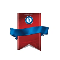 Red And Blue Ribbon Bannar Logo Logotipo template