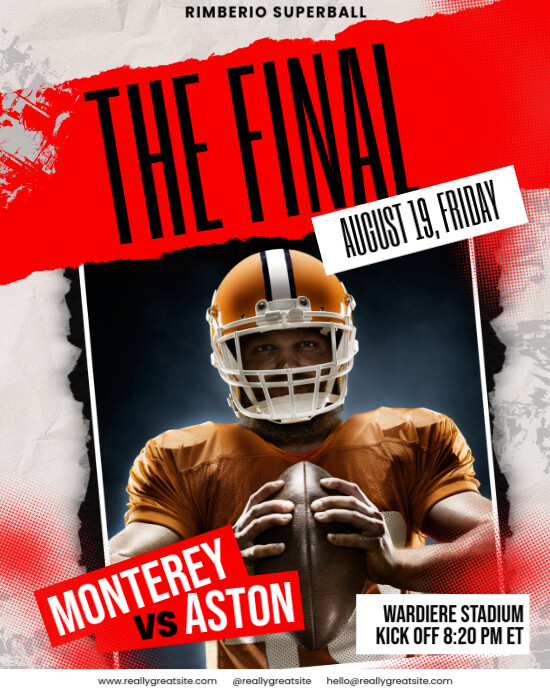 Football Graphic Design Template