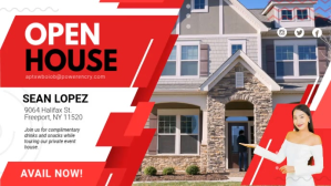 Rood Open House Event Facebook Cover Video Template