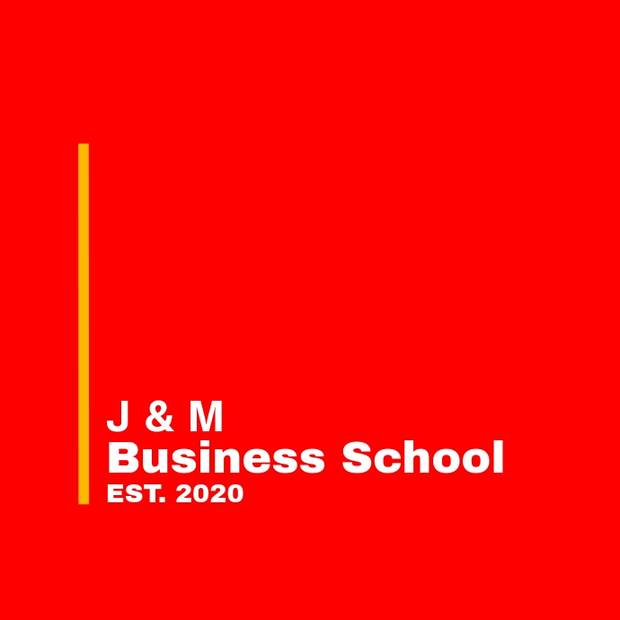 Red and white school logo Logotyp template
