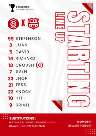 starting line up5 Template | PosterMyWall