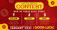Red and Yellow Social Media Contest Facebook template
