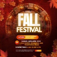 Rood Fall Festival Event Post Instagram Template