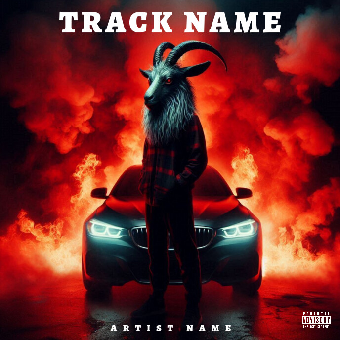 Red Best Cover Album Music Art Trap Mixtape Rap Album Cover Template ...