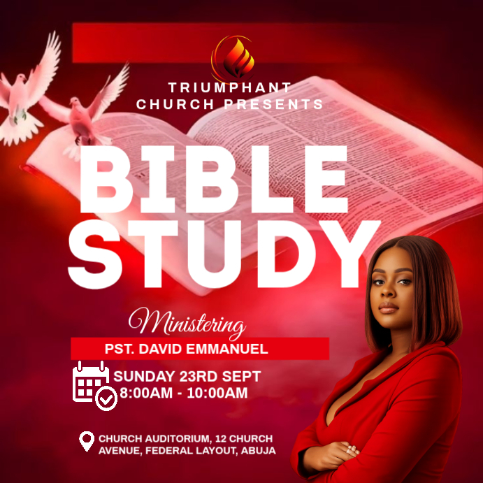 Bible Study Event Instagram Ad Template | PosterMyWall