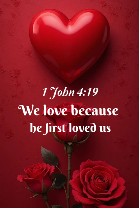 Plantilla de Red Bible Verse Poster | PosterMyWall