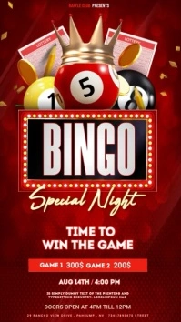 Red Bingo Instagram Story template