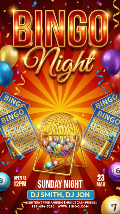 Bingo Night Event Template | PosterMyWall