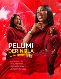 Red Independence Celebration Ulotka Template