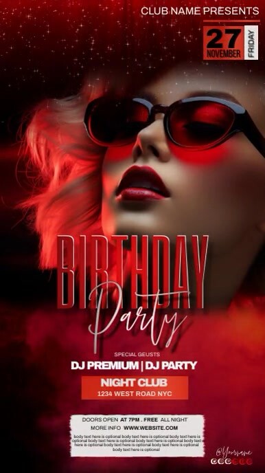 Red Party Invitations Red Birthday Party Invitations