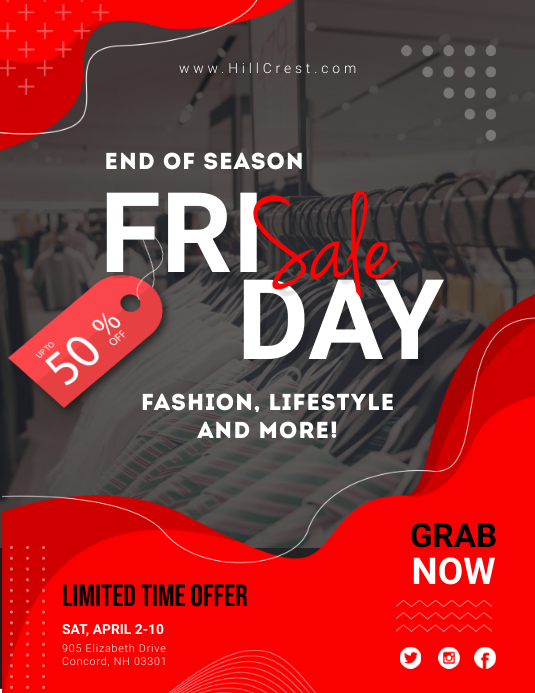 sales poster template