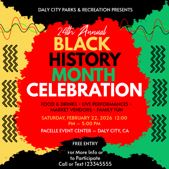 Red Black History Month Celebration Instagram Post Template | PosterMyWall