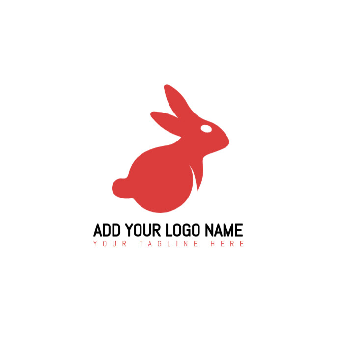 Red/black/modern/bold/rabbit/animal/brand/clothing/fashion/apparel ...