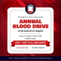 Red Blood Donation Drive Square Video Template Postermywall Red Blood Donation Drive Square Video Template Postermywall