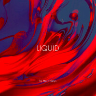 Abstract Blue Web CD Cover Template | PosterMyWall