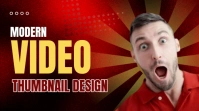 Red Bold Modern YouTube Video Thumbnail Digital Display (16:9) template