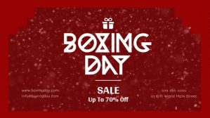 Rot Boxing Day Sale Affichage numérique Template