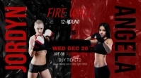 Red Boxing Tournament Digital Display Video template