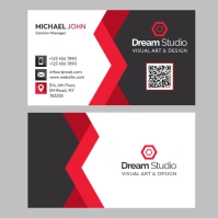 Red Business Card Instagram-Beitrag template