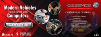 Red Car Services Facebook Cover Photo Facebook-Cover template