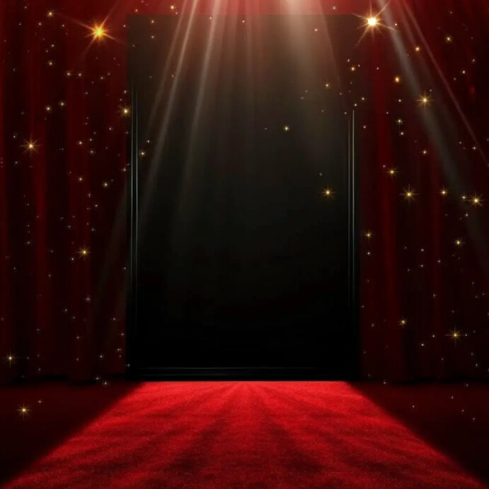 Red Carpet Background Instagram Post template
