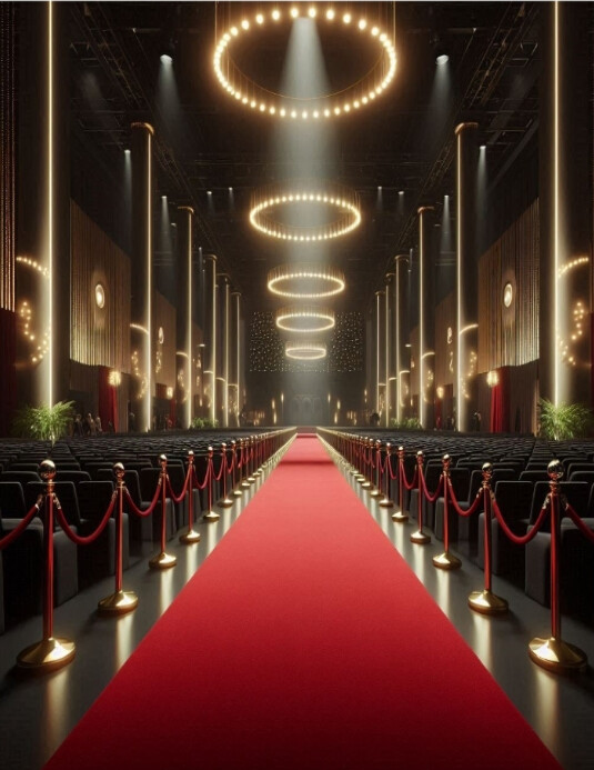 Red carpet Flyer (US Letter) template