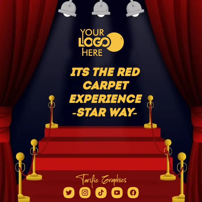 red carpet Instagram Post template