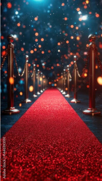 Red carpet elegance Historia de Instagram template