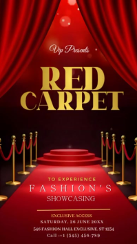 Red carpet event Template  Instagram Story Video