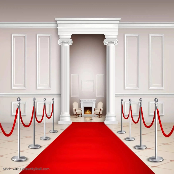 Copy of Red carpet Hall background design | PosterMyWall