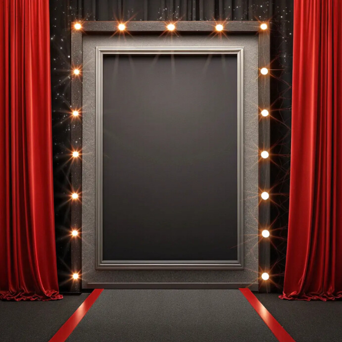 Red Carpet Stage Instagram Post template