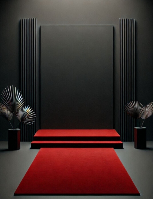 Red carpet template Flyer (US Letter)