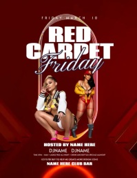 RED CARPET VIDEO FLYER template