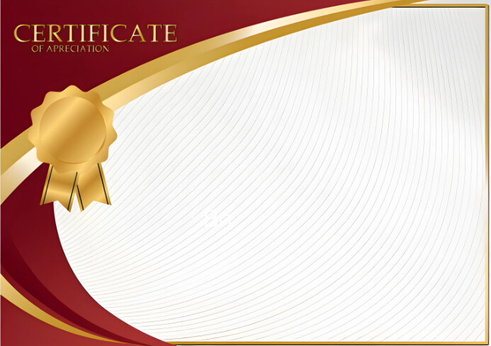 Red Certificate Background Template | PosterMyWall