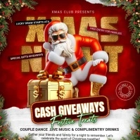 Red Christmas Giveaways Instagram Post template