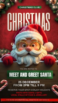 Red Christmas Instagram Story template