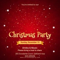 1 280 Christmas Invitation Customizable Design Templates Postermywall