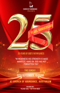 Red Church Anniversary Half Page Wide Halv side bred template
