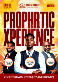 Red Church Event A2 template