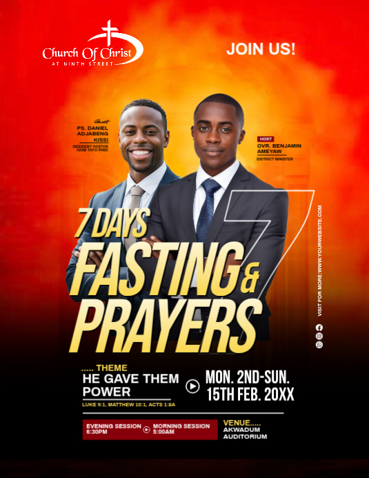 Copy of Red Church Event Flyer | PosterMyWall